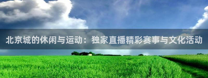 山猫体育在线观看：北京城的休闲与运动：独家直播精彩赛事与文化活动